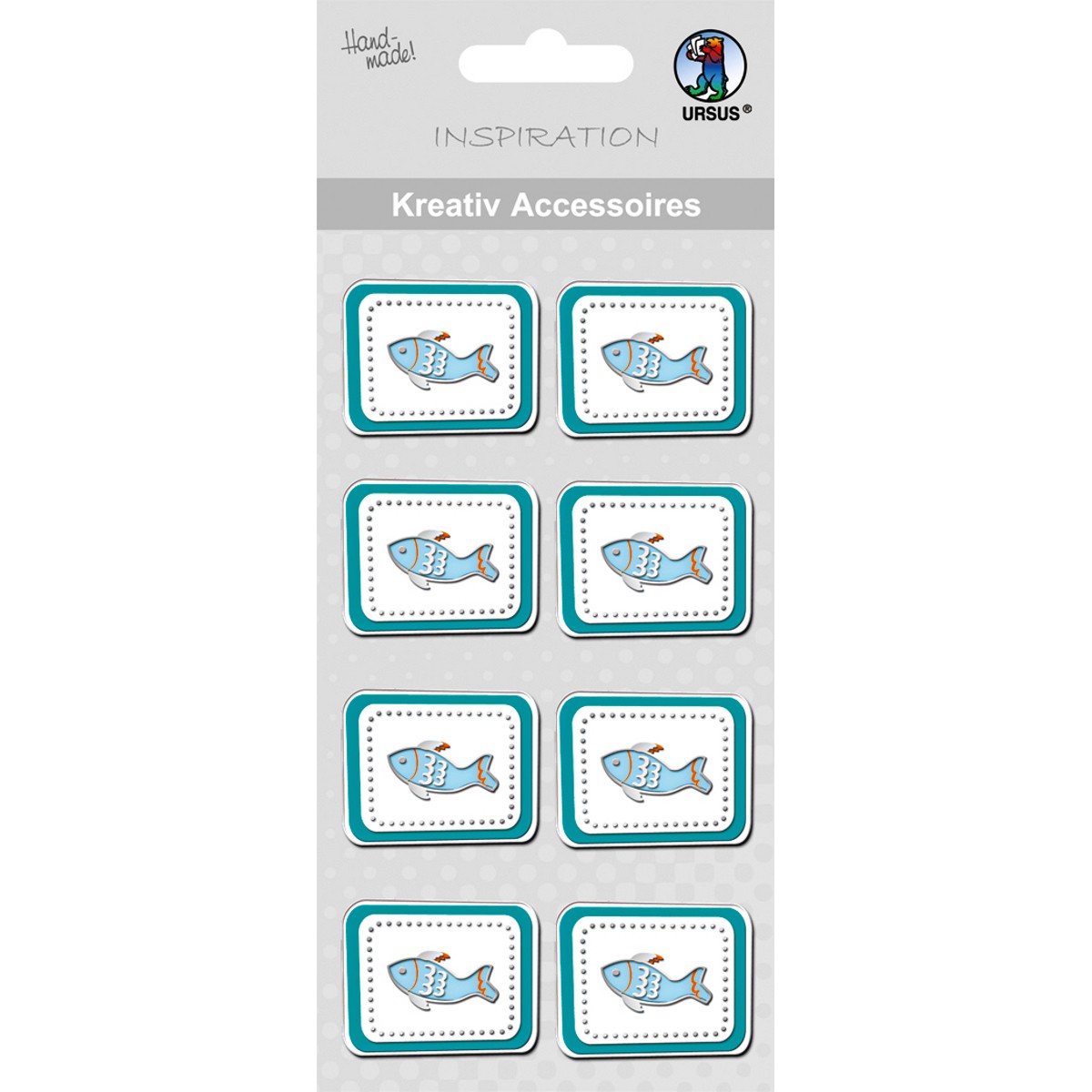 Kreativ Accessoires "Glory" petrol Fisch - Motiv 259