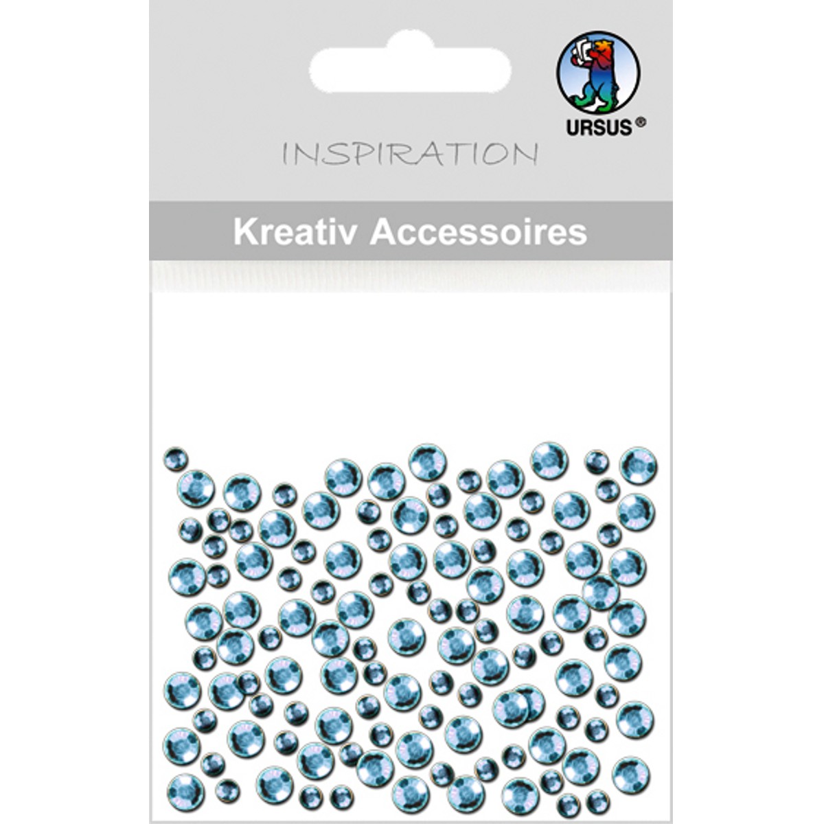 Kreativ Accessoires - Schmucksteine hellblau