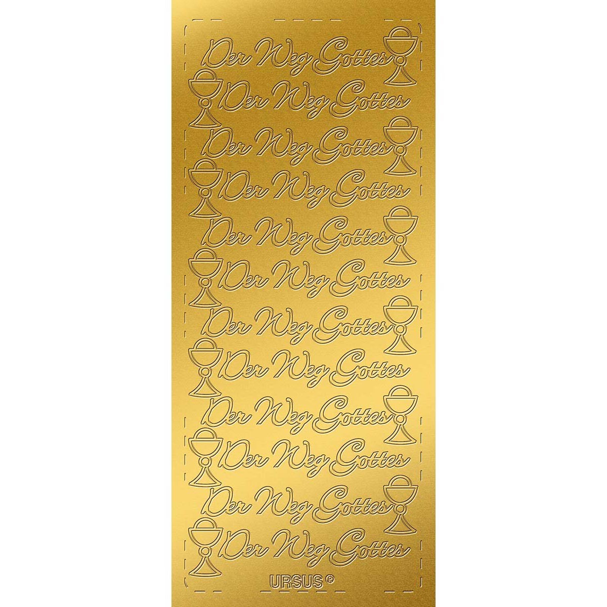 Kreativ Sticker "Der Weg Gottes" gold