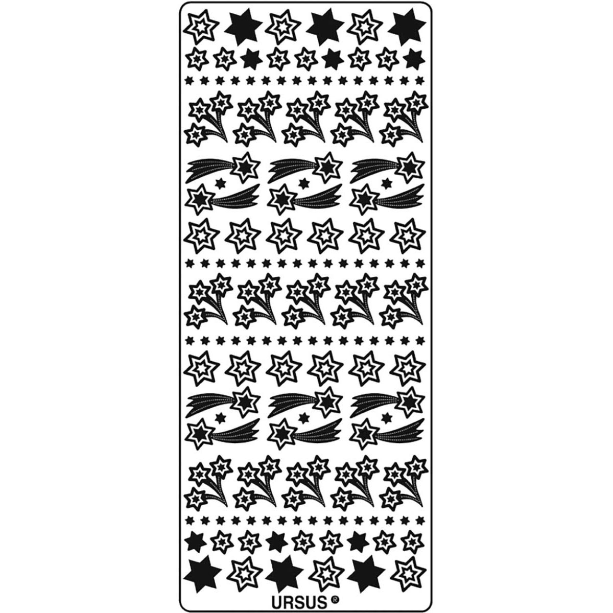Kreativ Sticker "Sternschnuppen" gold