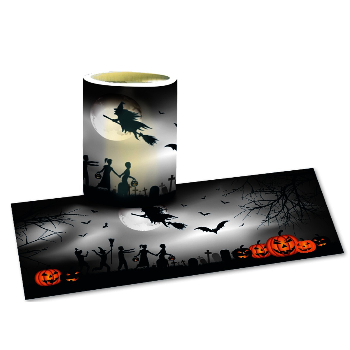 Laternenzuschnitte "Halloween Hexen" - 25 Blatt