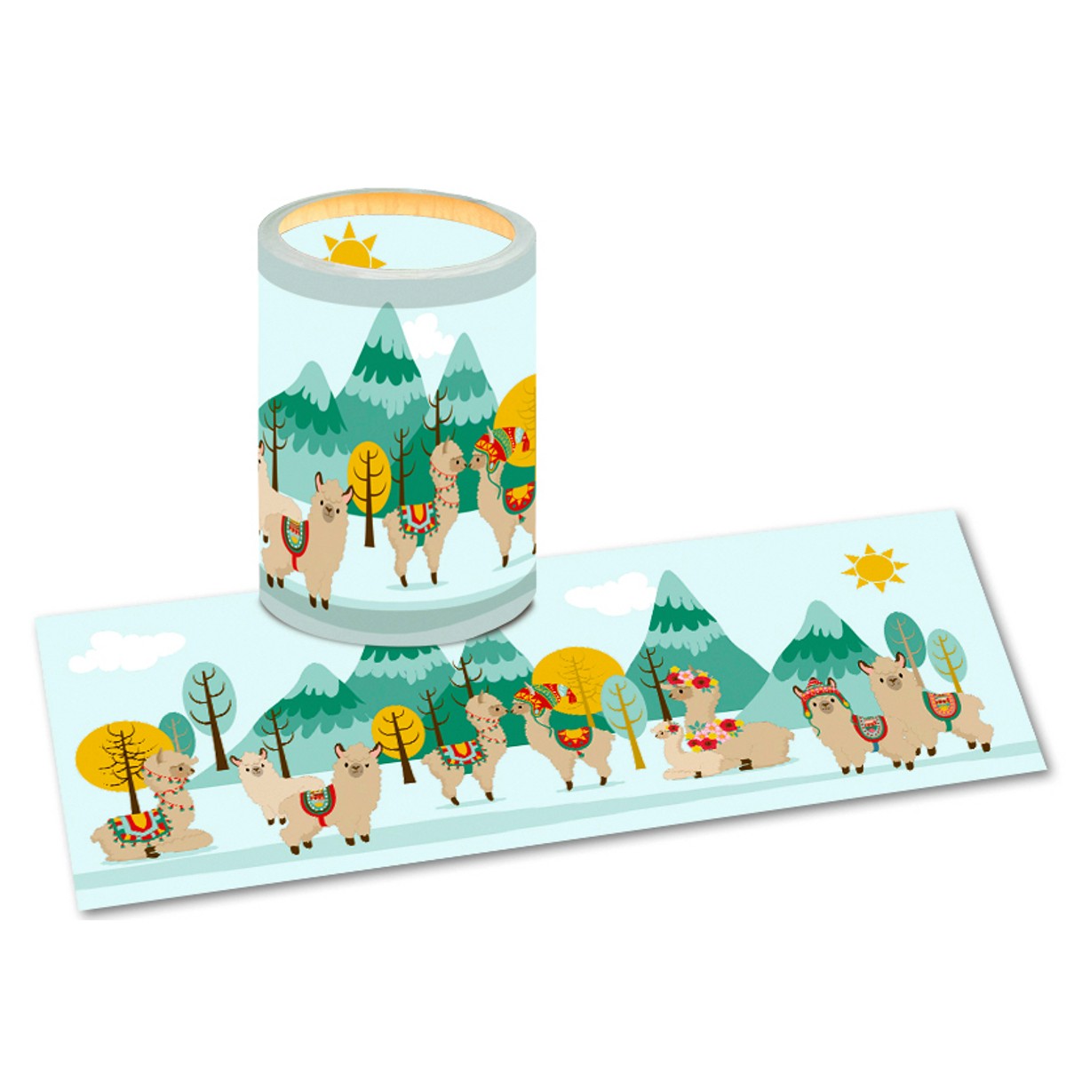 Laternenzuschnitte "Lama" - 25 Blatt