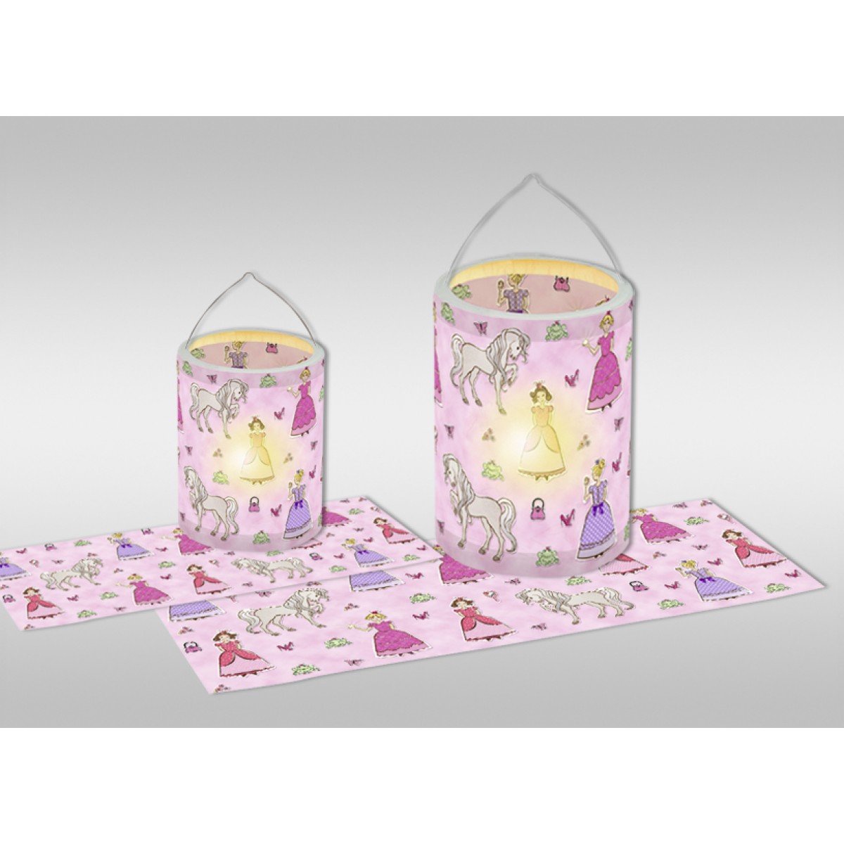 Laternenzuschnitte "Prinzessin" - 25 Blatt