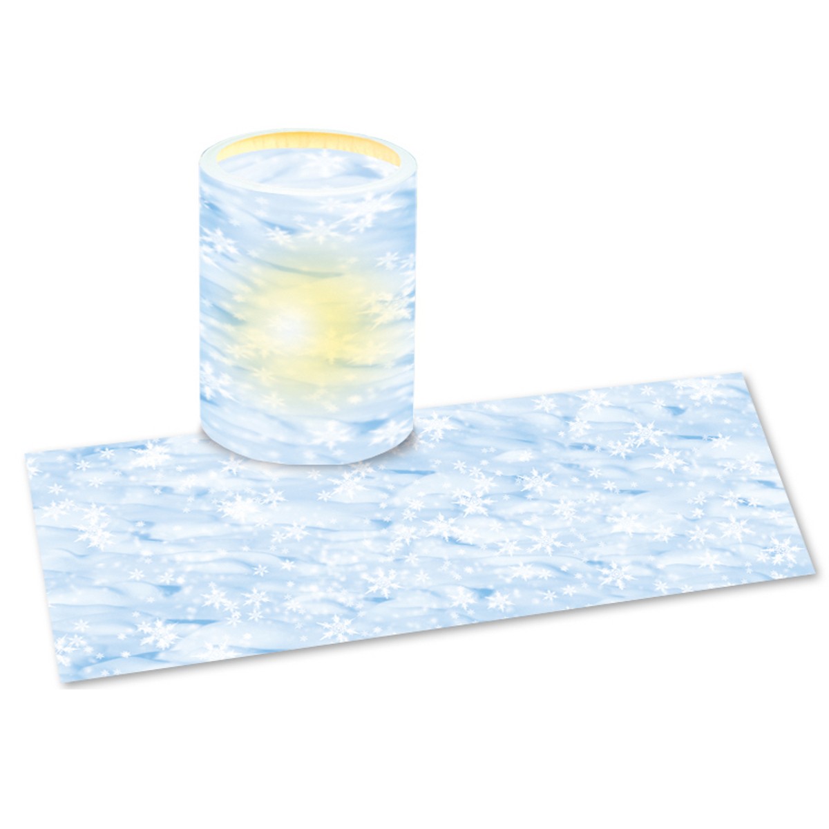 Laternenzuschnitte "Schnee" - 25 Blatt
