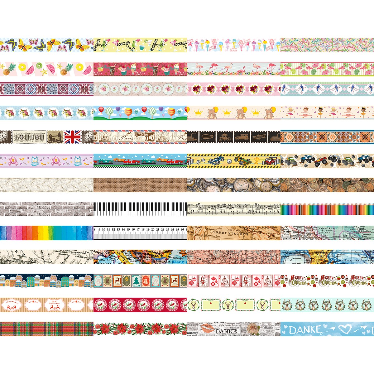 Masking Tape 30mm x 10m - Motivauswahl