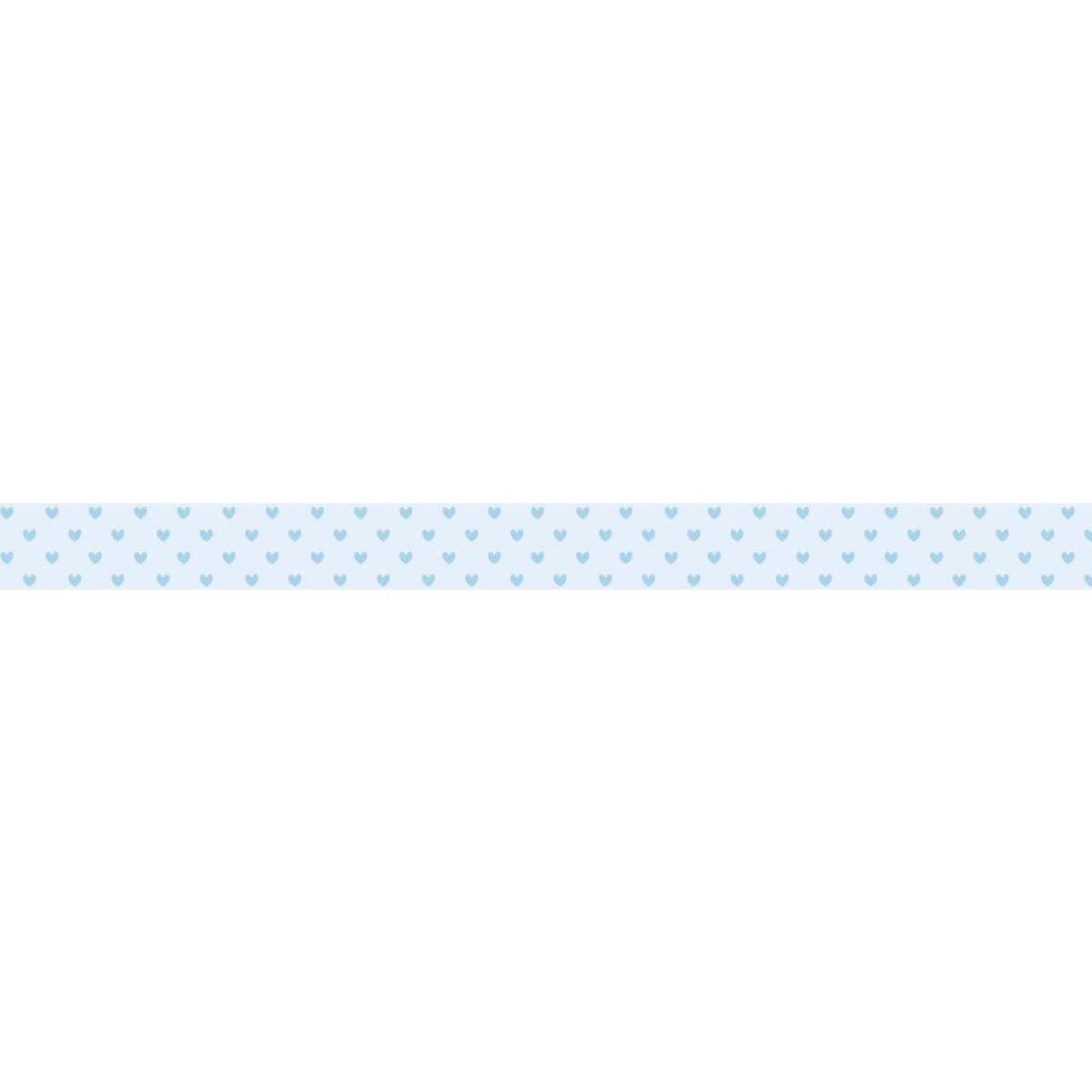 Masking Tape "Baby Anton" Herzen blau, 1 Rolle