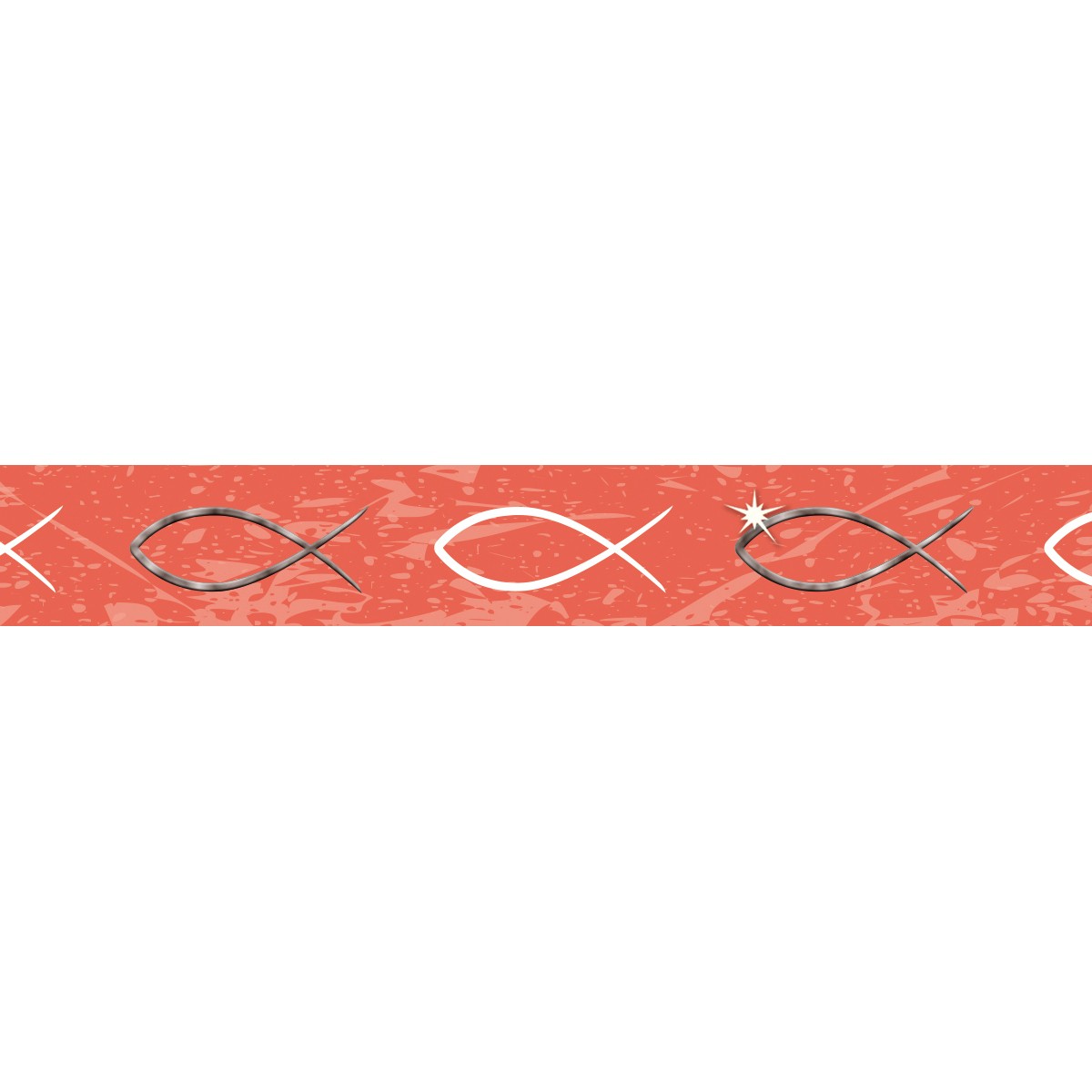 Masking Tape "Jesus orange" Fische 1 - Motiv 01