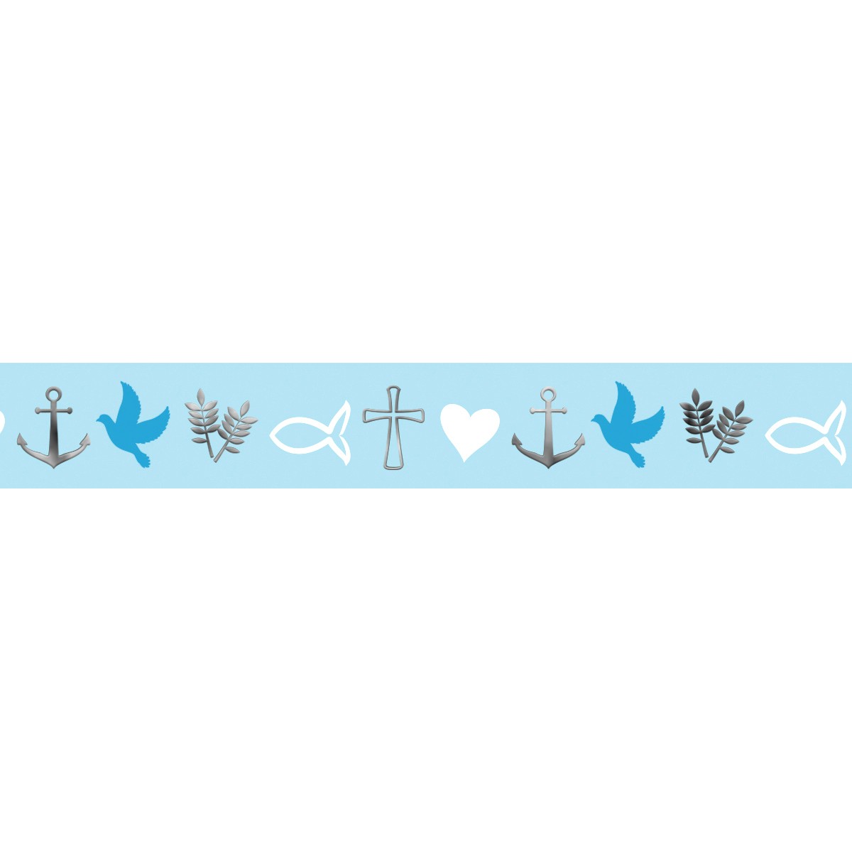 Masking Tape "Religion blue" blau, silber - Motiv 22