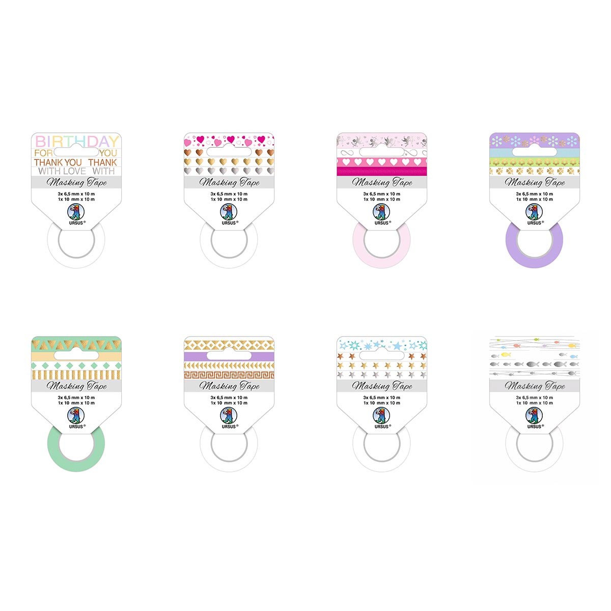 Masking Tape Set - 4 Rollen