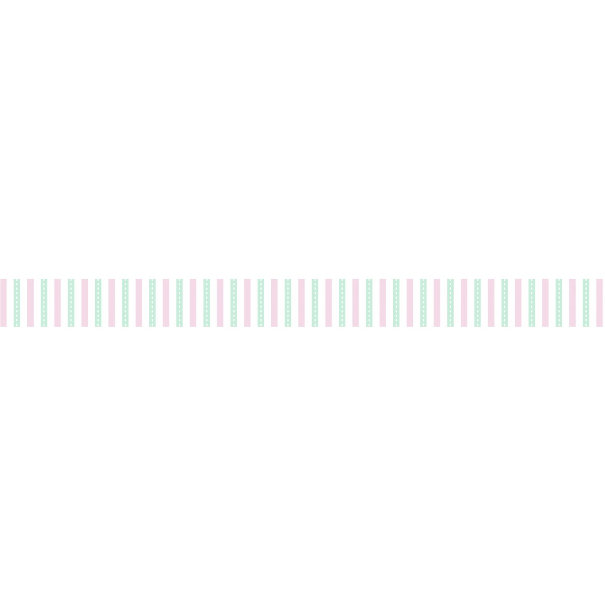 Masking Tape "Streifen vertikal" hellgrün/rosa, 1 Rolle