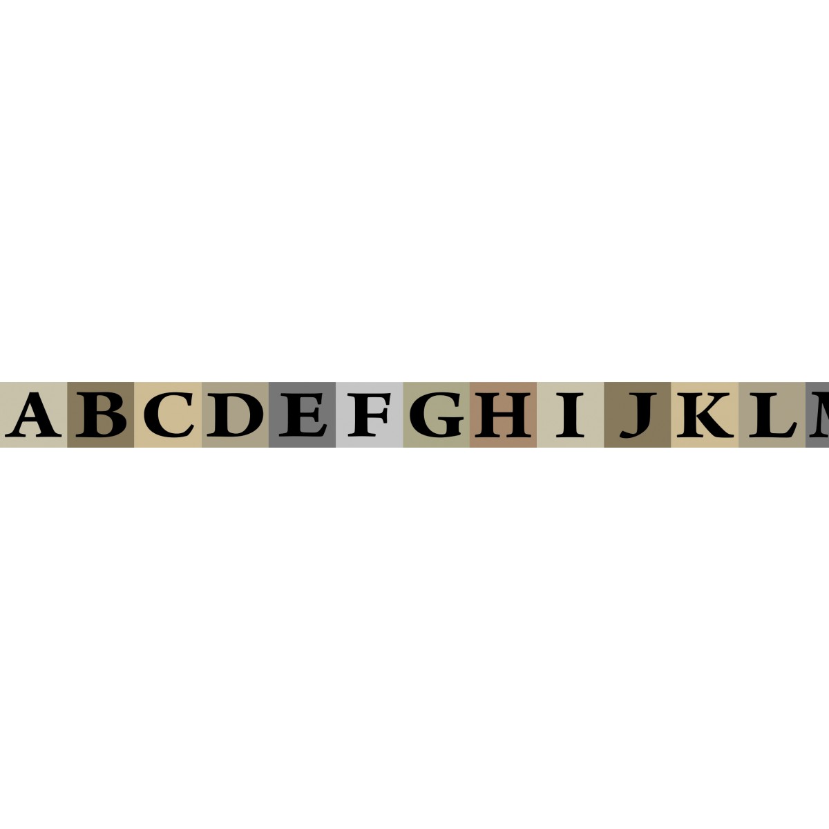 Masking Tape "Vintage" Alphabet, 1 Rolle
