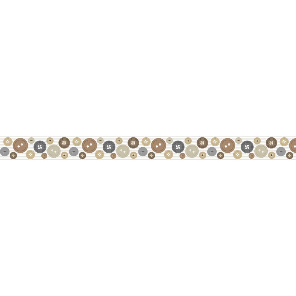 Masking Tape "Vintage" Knöpfe, 1 Rolle