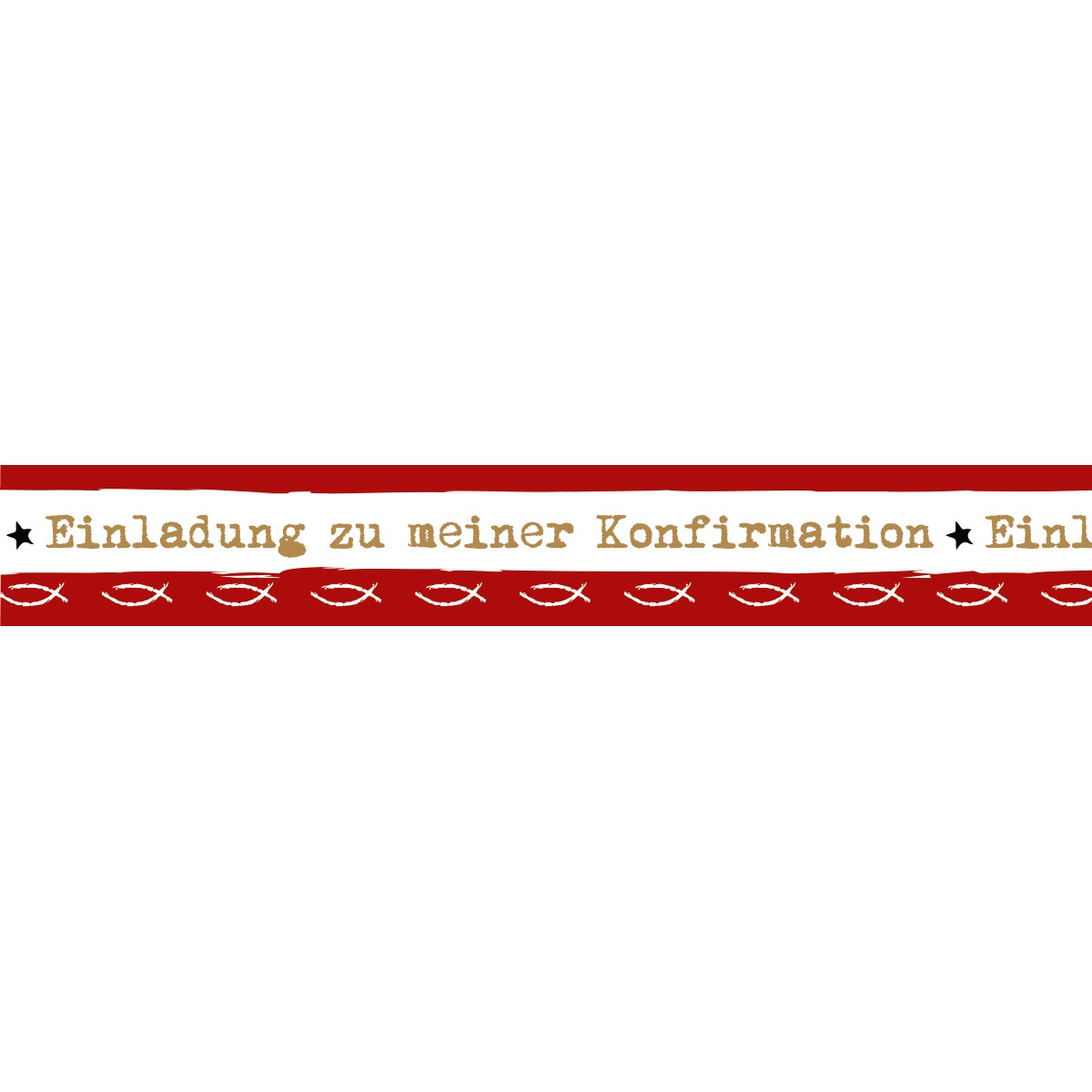 Masking Tape "Young Spirit" Einladung zu meiner Konfirmation - Motiv 142