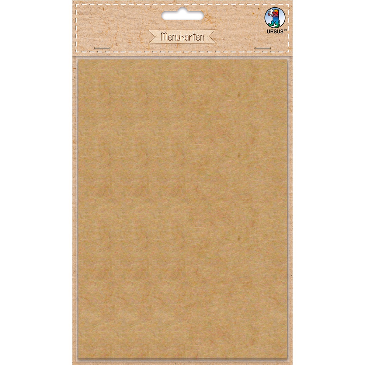 Menükarten 200 g/m² aus Kraftkarton