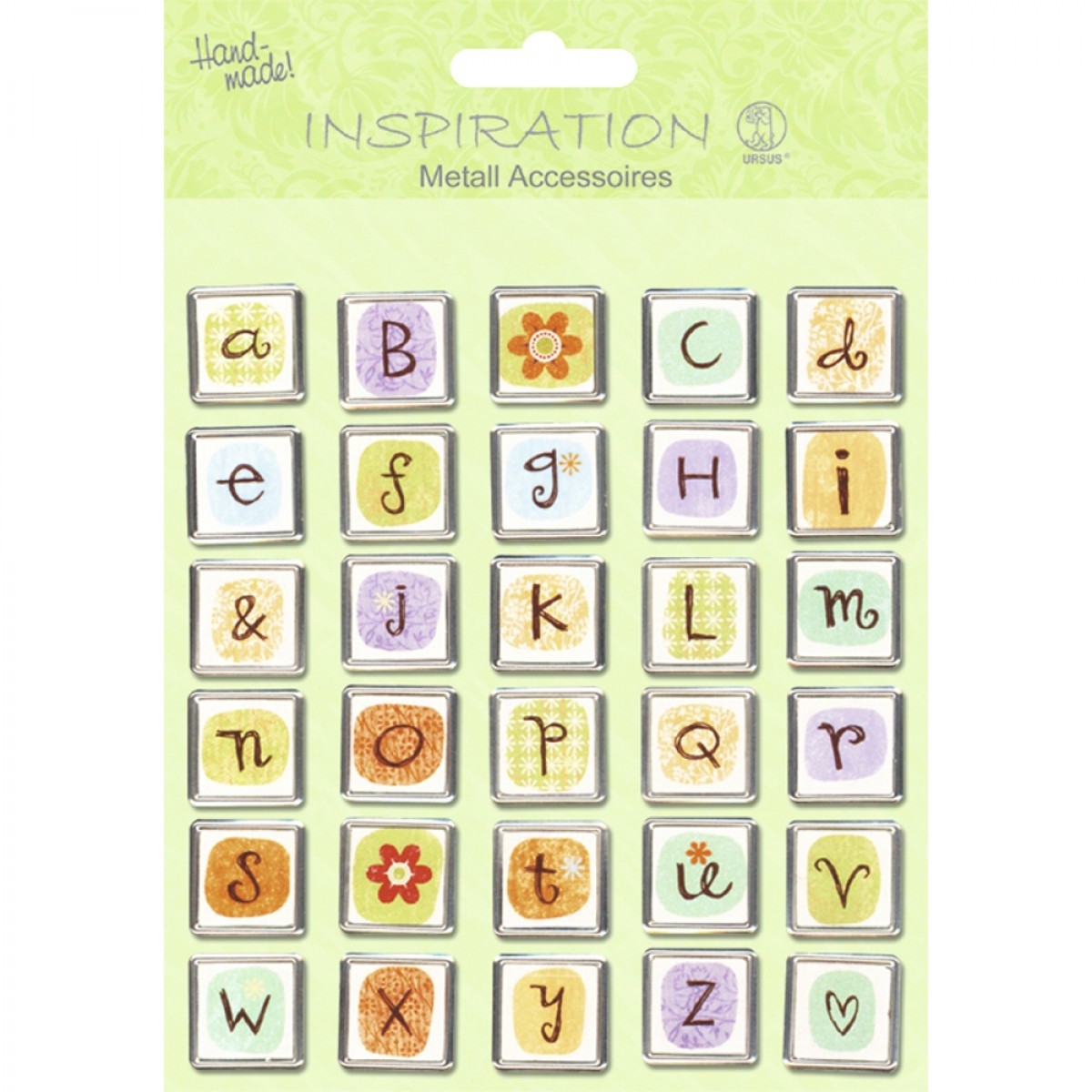 Metall Accessoires Buchstaben eckig