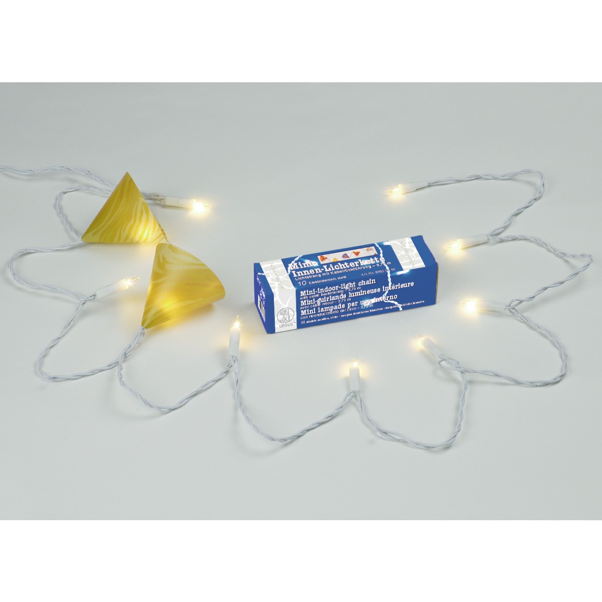 Mini-Lichterkette "weiß" ohne Schalter