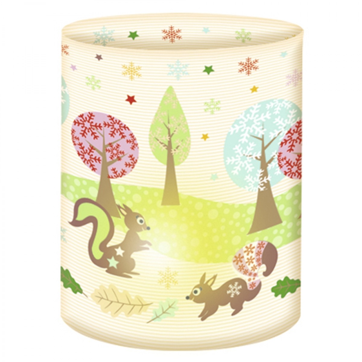 Mini-Tischlichter "Ambiente" Eichhörnchen im Herbstwald - Motiv 07