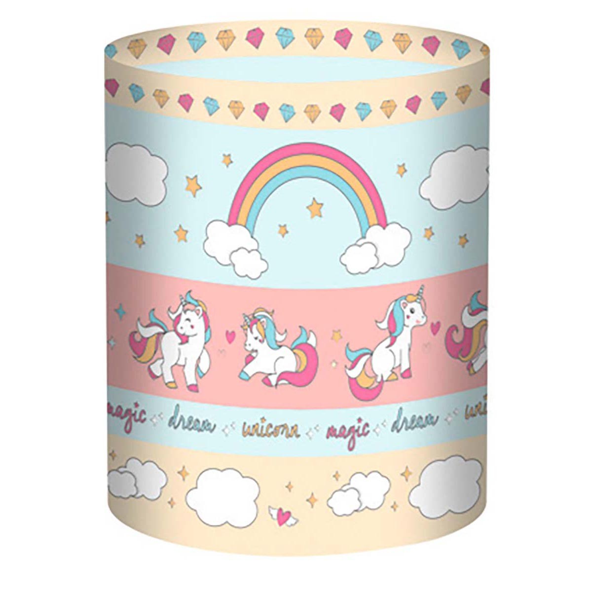 Mini-Tischlichter "Ambiente" - Einhorn mit Regenbogen - Motiv 157