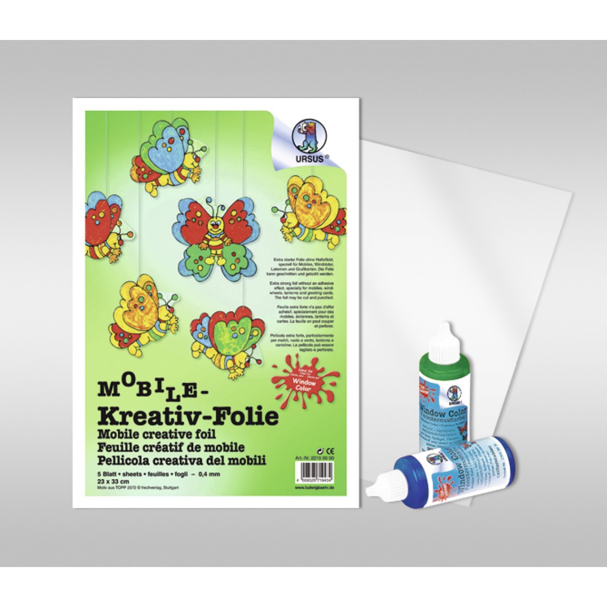 Mobile-Kreativ-Folie 23 x 33 cm - 5 Blatt