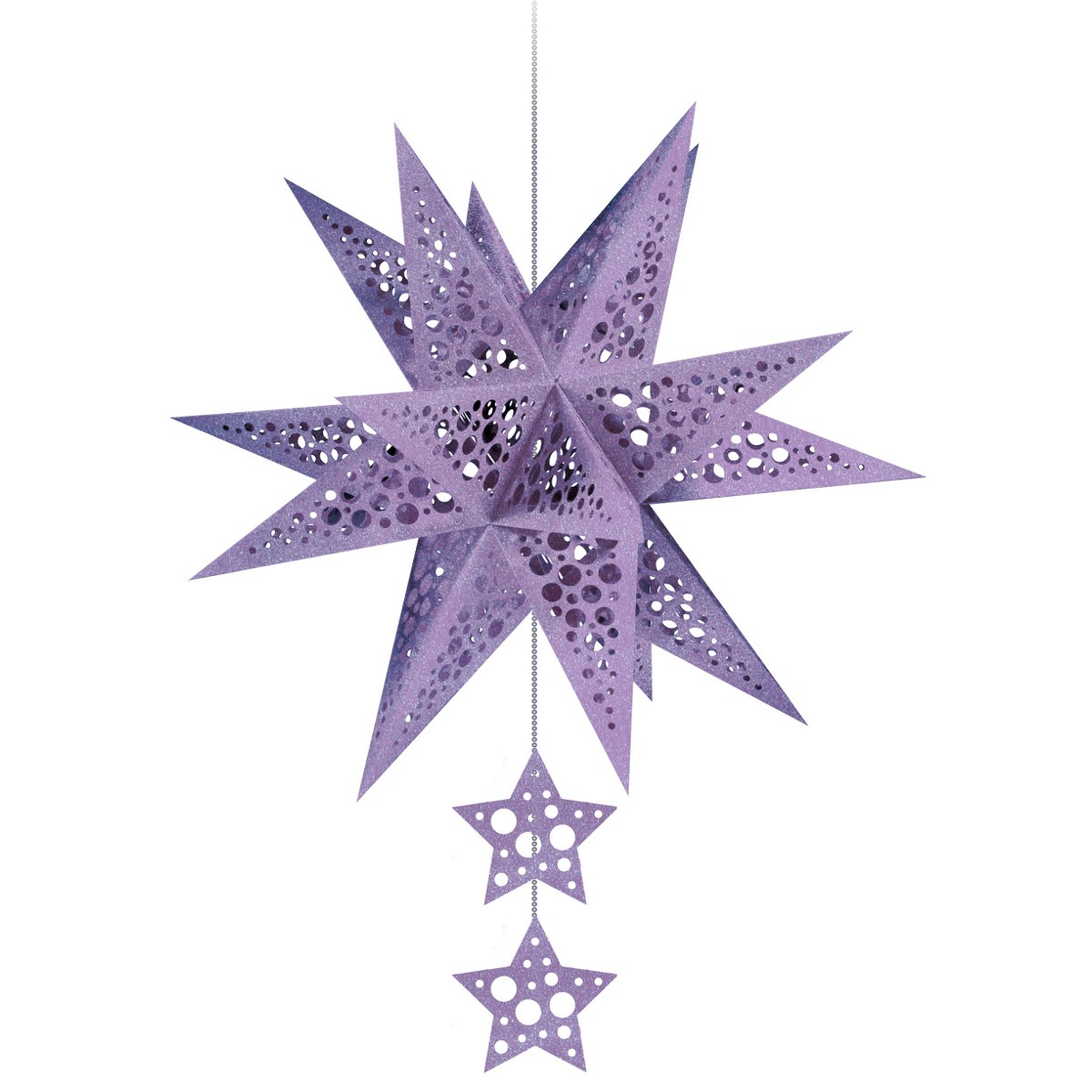 Modena-Sterne mini "Dots" lavendel