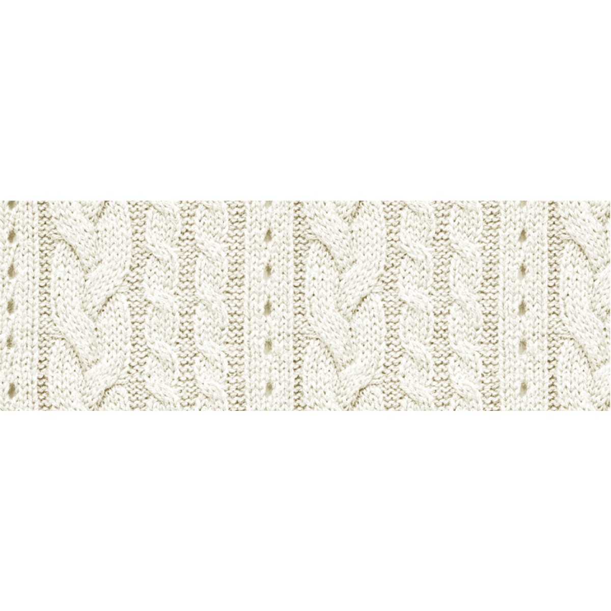 Motiv-Fotokarton 49,5 x 68 cm Strickmuster creme