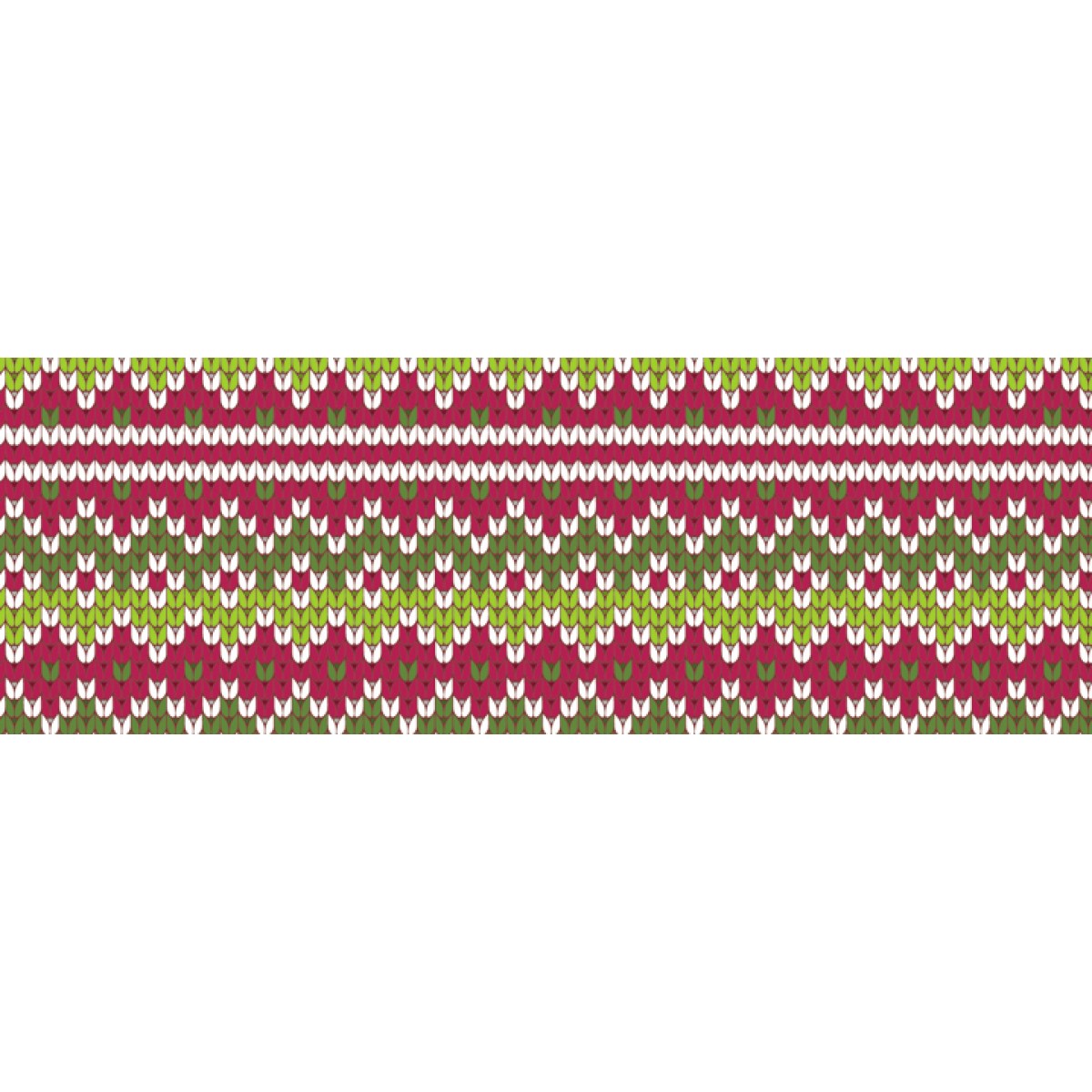Motiv-Fotokarton 49,5 x 68 cm Strickmuster rot-grün