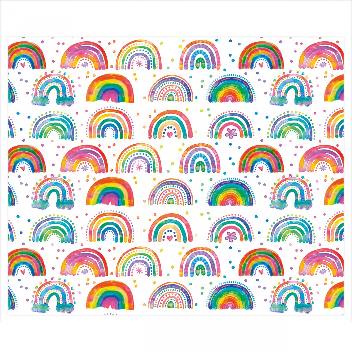 Motiv-Fotokarton in Pastell – Kleine Regenbogen