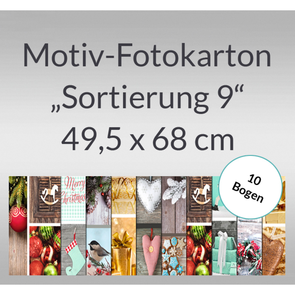 Motiv-Fotokarton "Sortierung 9" 49,5 x 68 cm - 10 Bogen