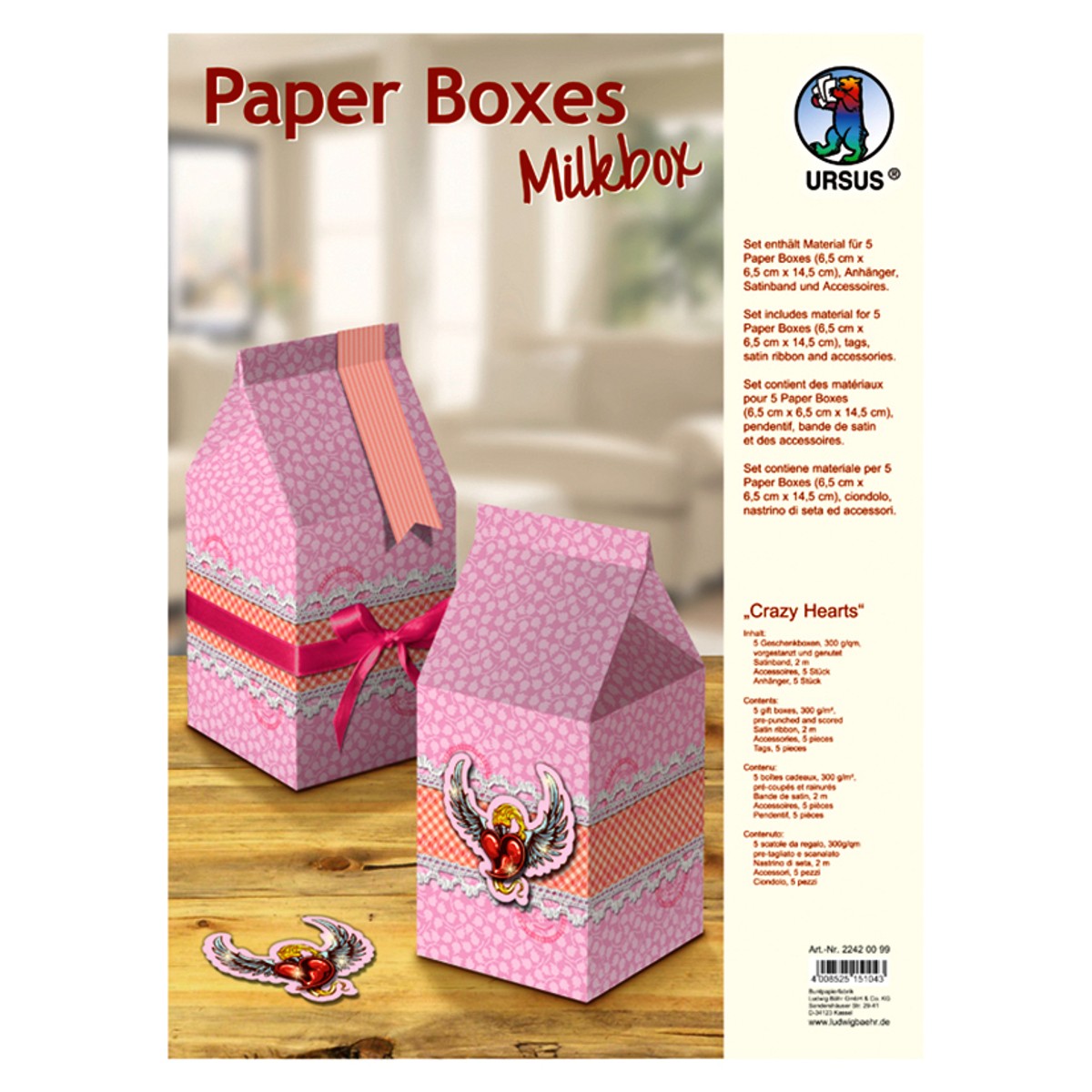 Paper Boxes "Crazy Hearts"