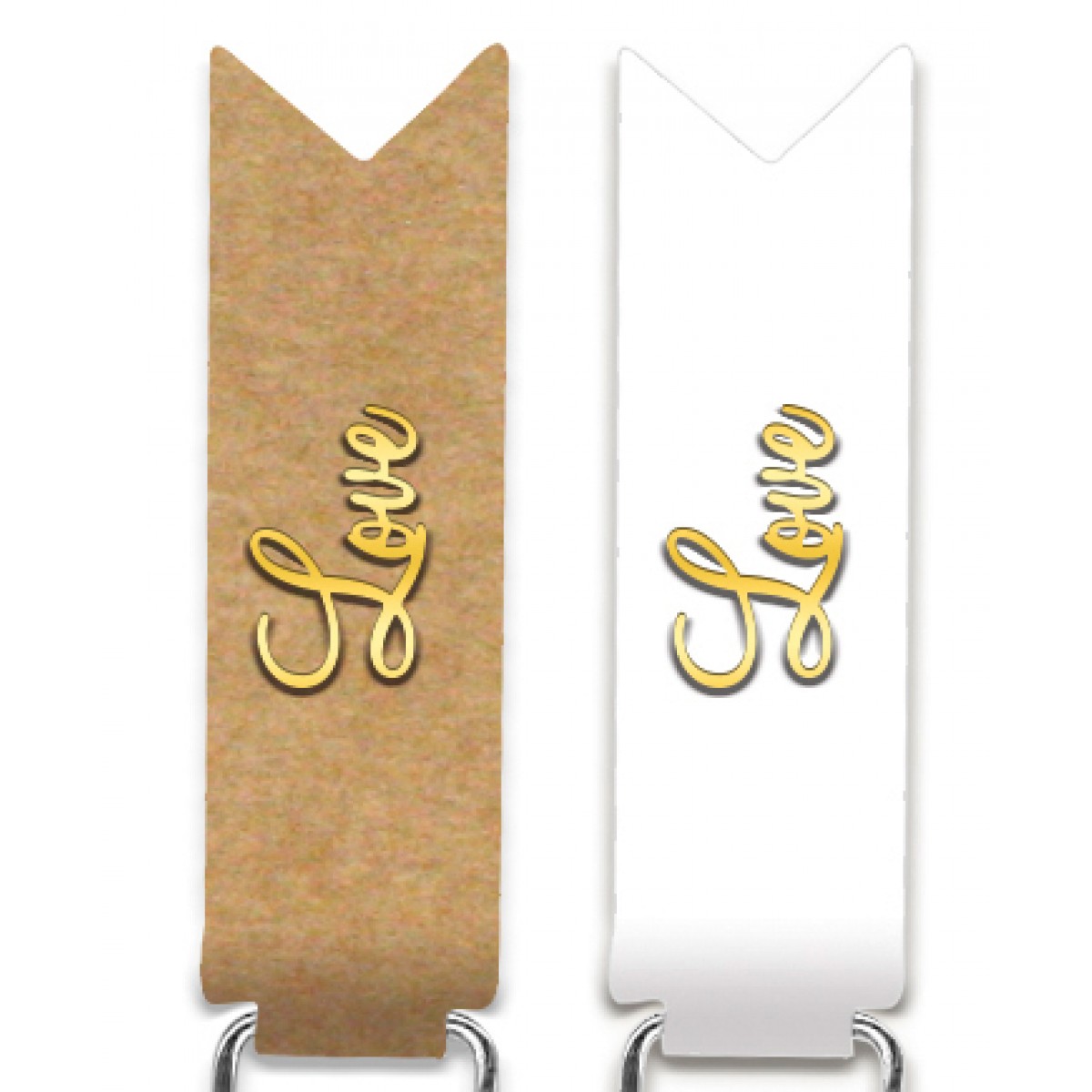 Paper Clips "Love" gold