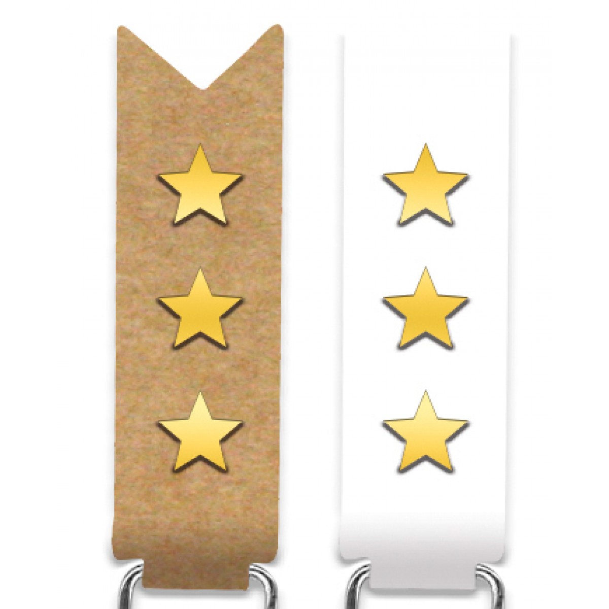 Paper Clips "Sterne" gold