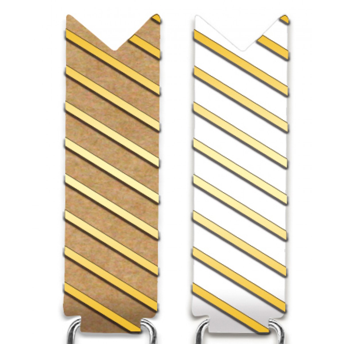 Paper Clips "Streifen" gold