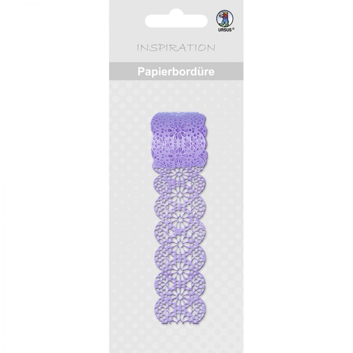 Papierbordüren 200 cm lang, Motiv 10 lila