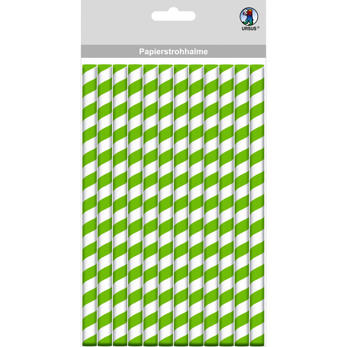 Papierstrohhalme "Herzen" groß ø 1 cm - 12 Stück