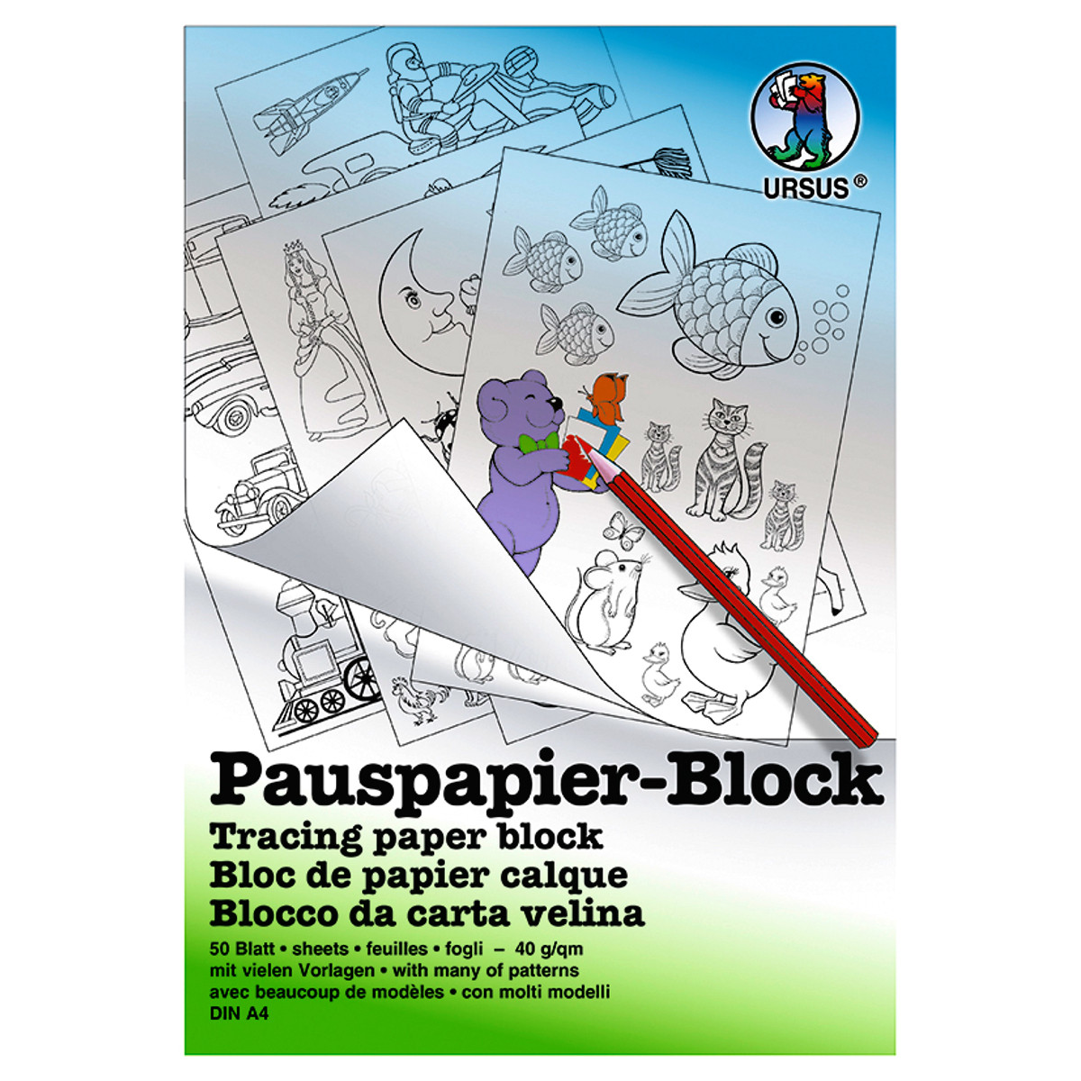 Pauspapier-Block 40 g/qm