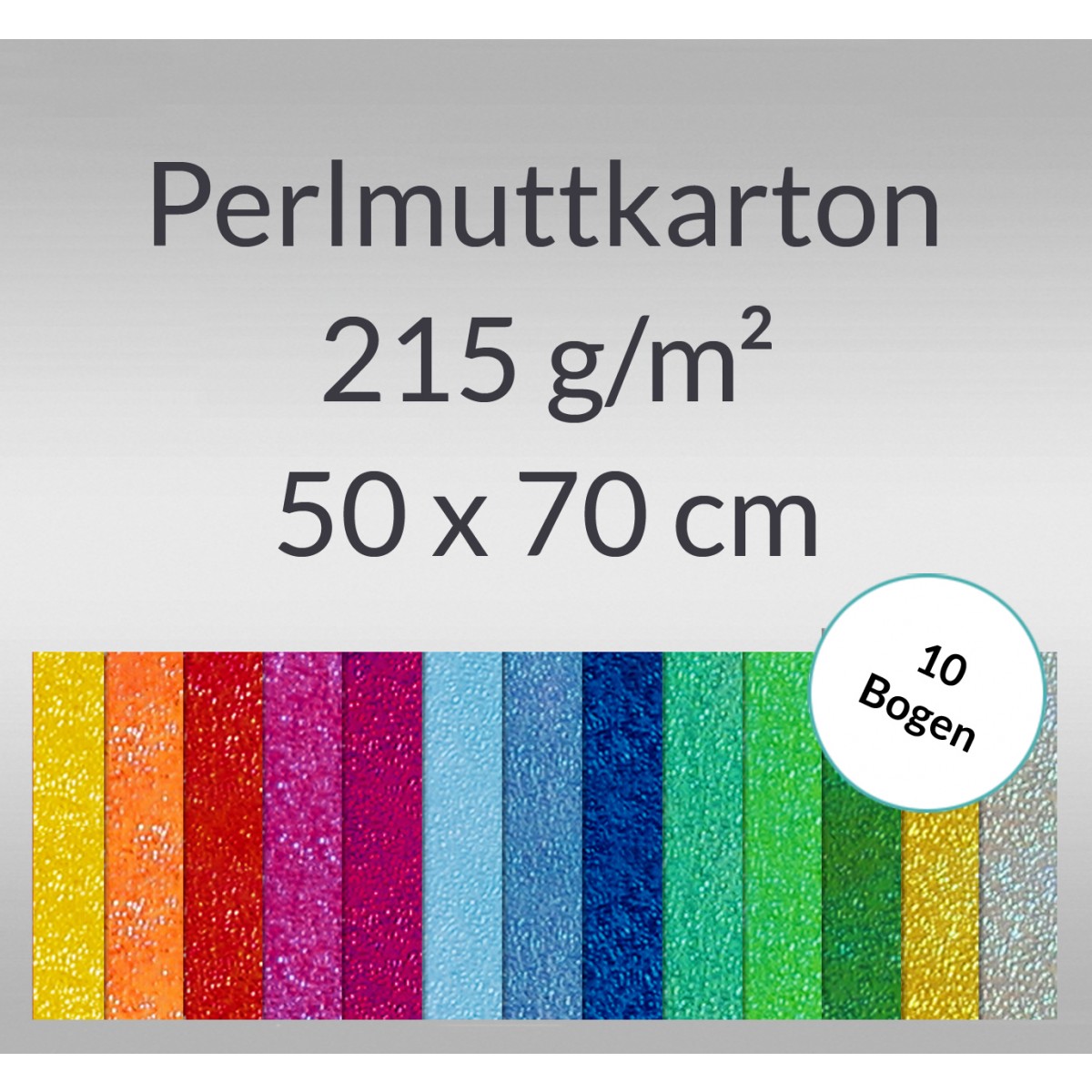 Pearlmuttkarton 50 x 70 cm - 10 Bogen