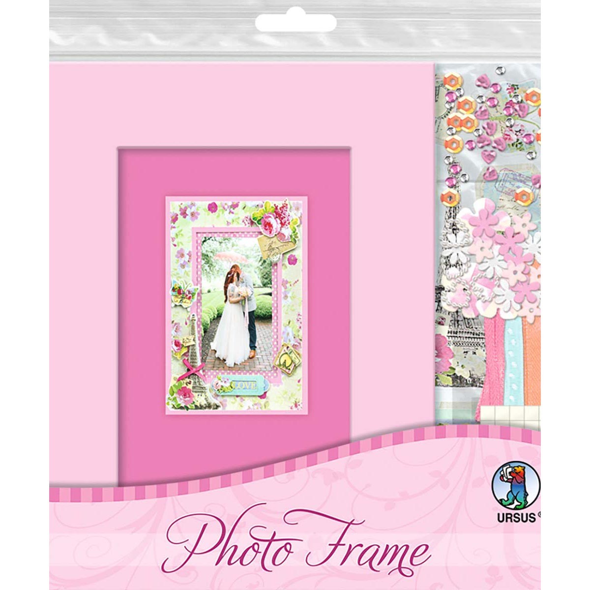Photo Frame 10 x 15 cm, rosa