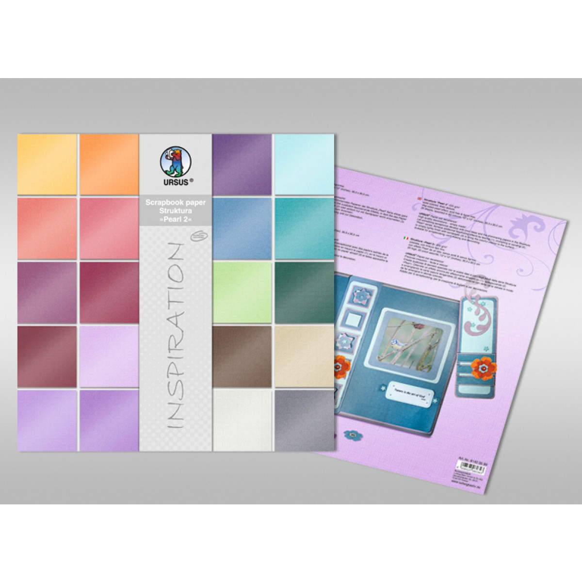 Scrapbooking Papier Block "Struktura Pearl 2" - 20 Blatt sortiert