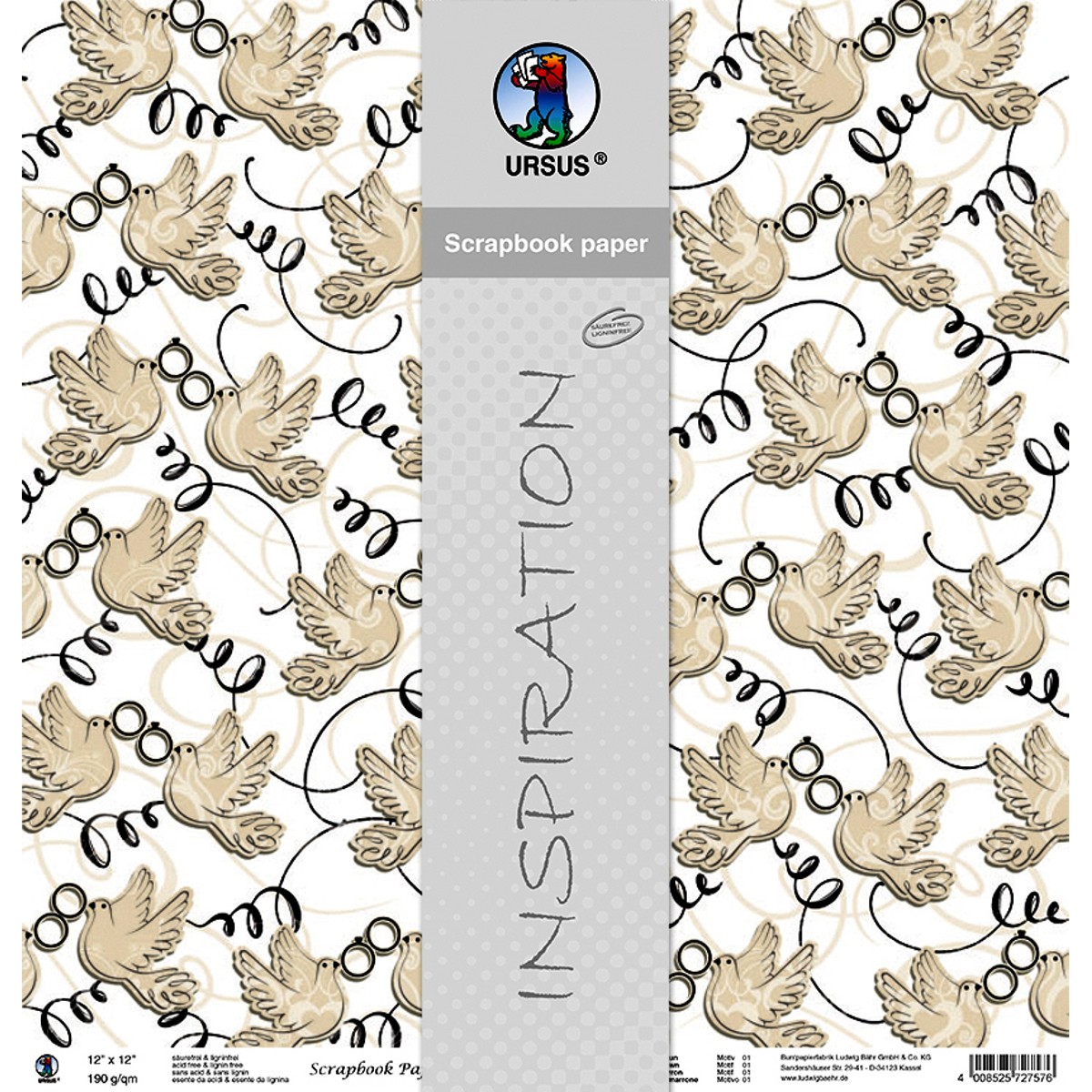 Scrapbooking Papier "Marriage" - 25 Blatt