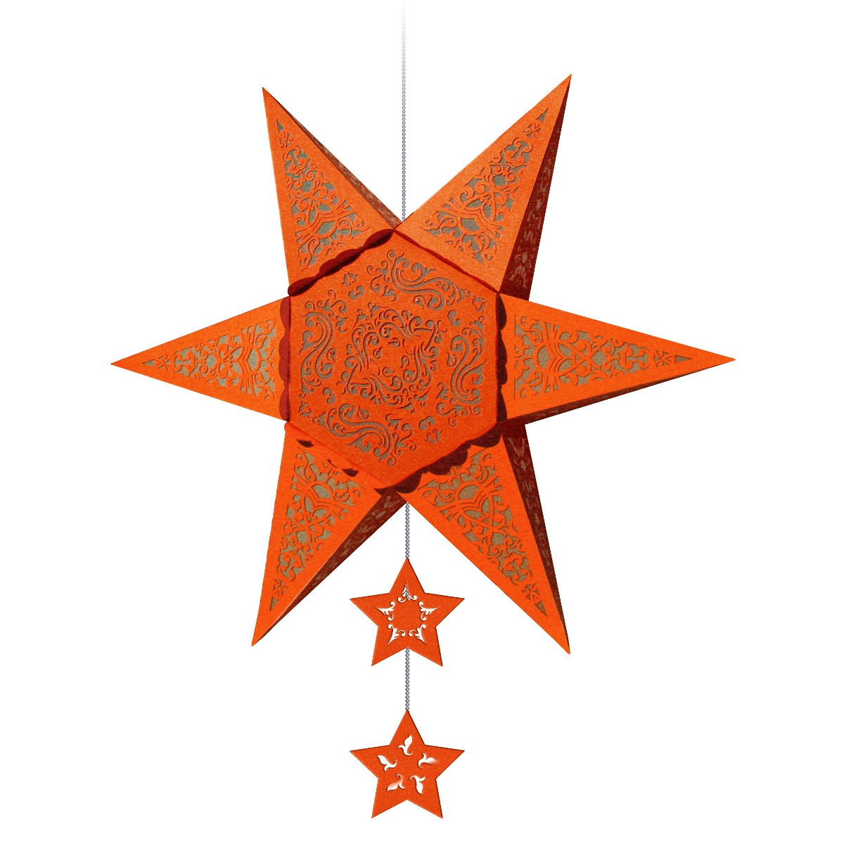 Silhouetten-Stern "Orient" kupfer