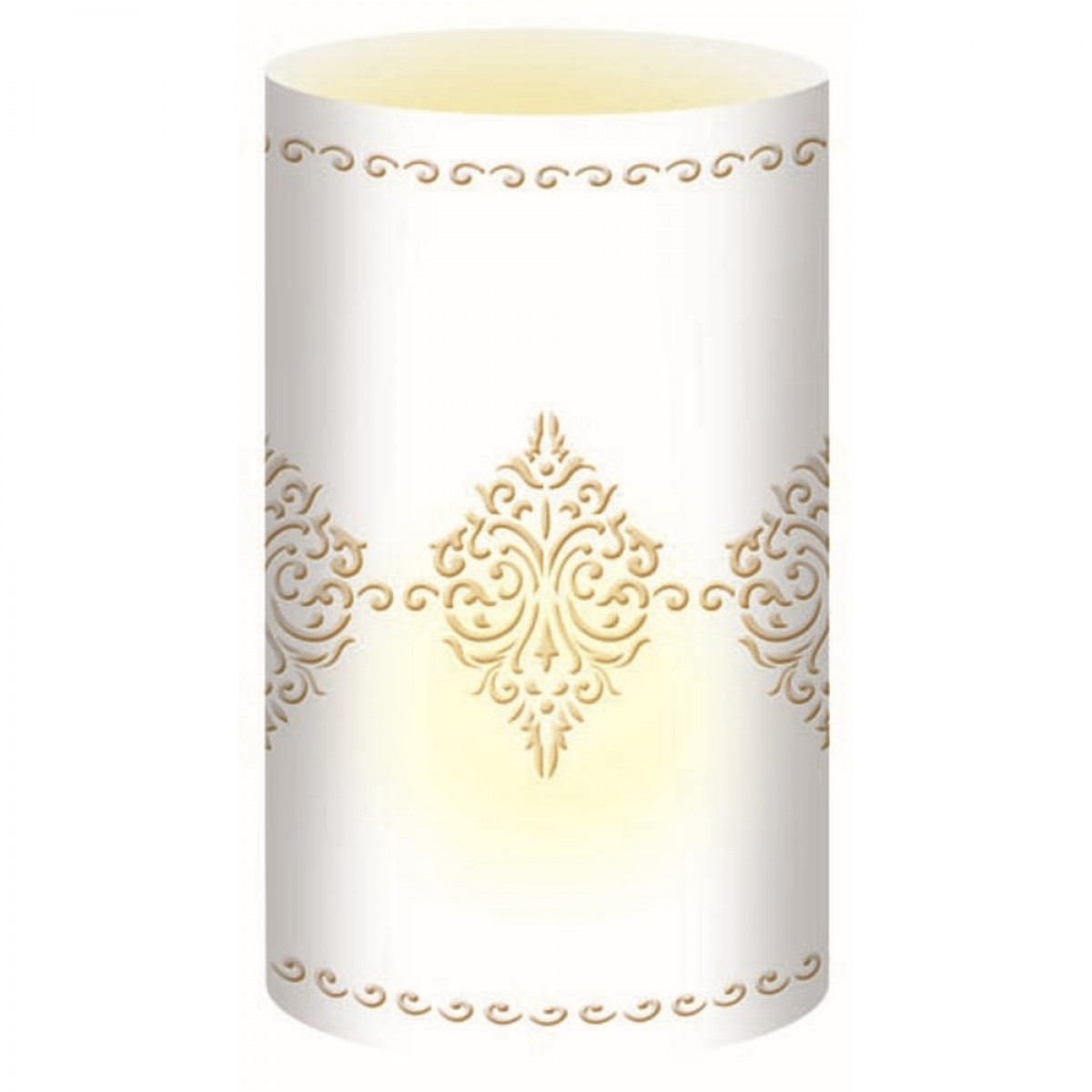 Silhouetten-Tischlichter "Filigrano" Ornamente weiß - Motiv 47