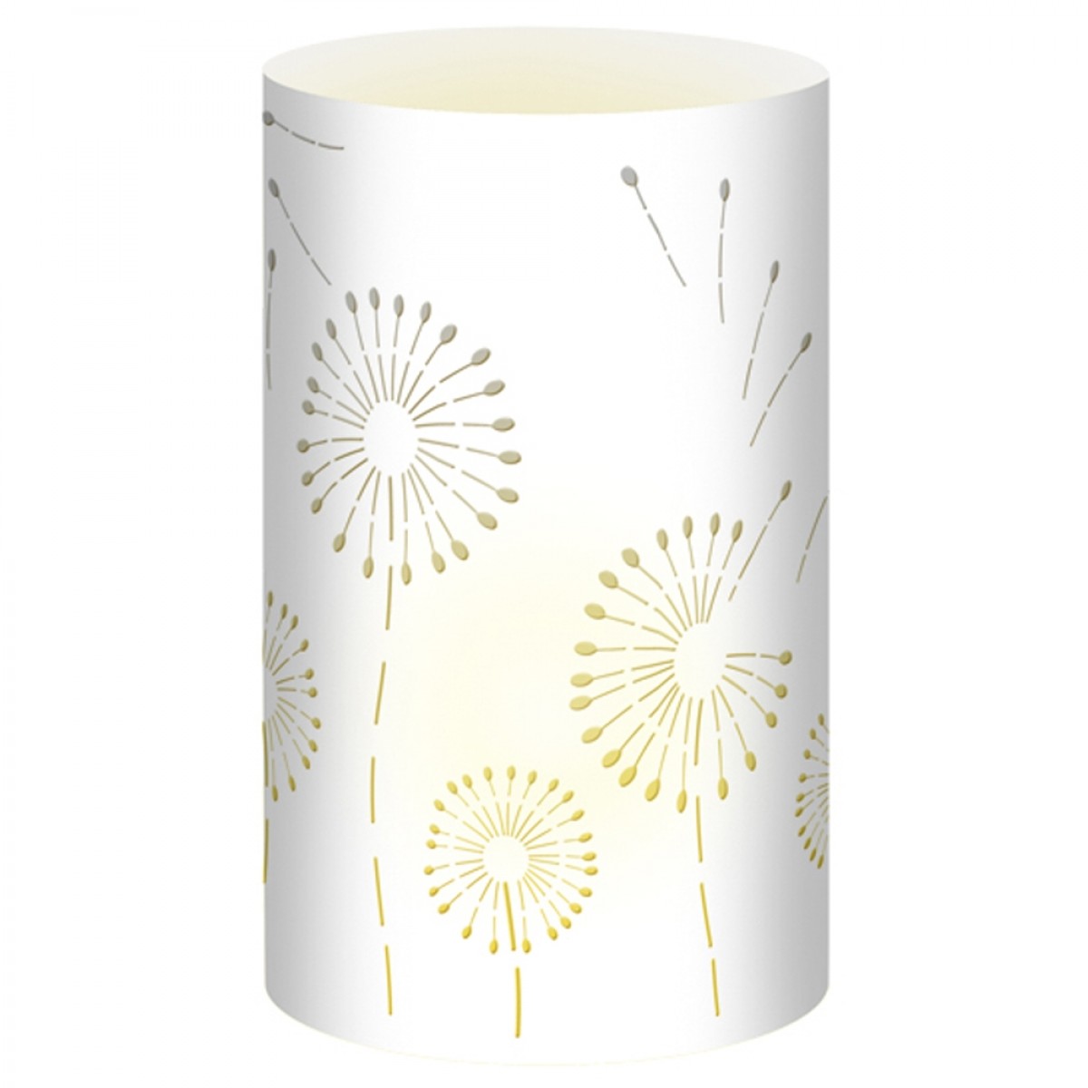 Silhouetten-Tischlichter "Filigrano" Pusteblume weiß - Motiv 04