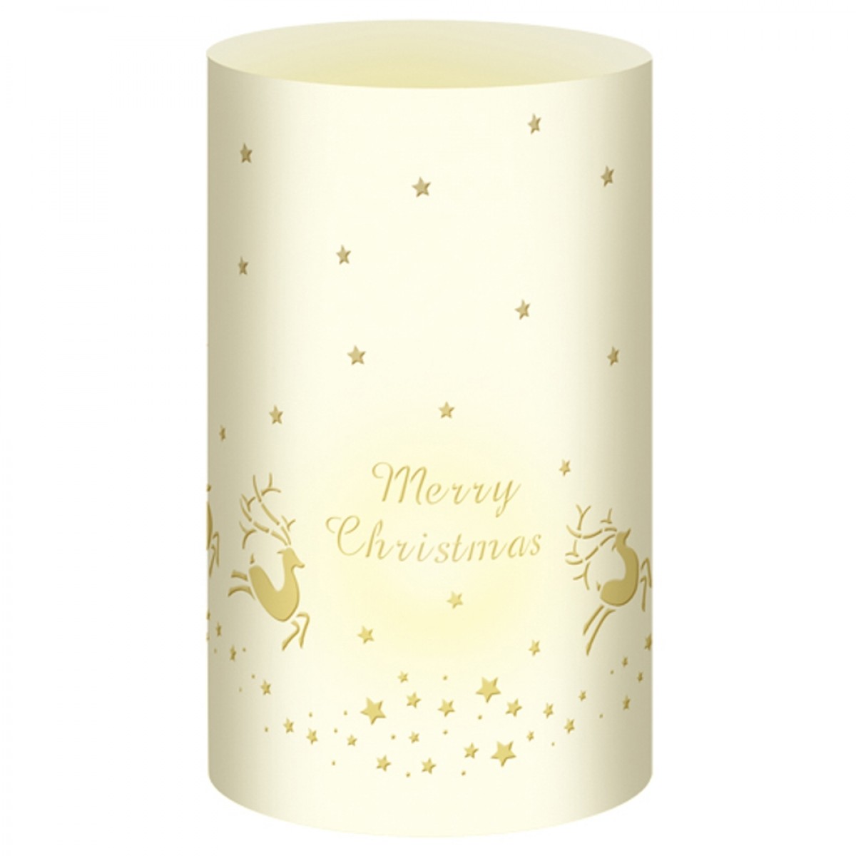 Silhouetten-Tischlichter "Filigrano" Rentier creme - Motiv 35