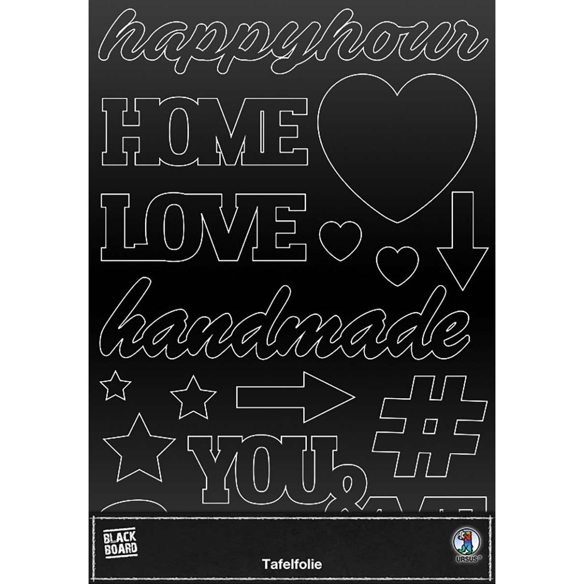 Tafelfolie Blackboard ca. 23 x 33 cm