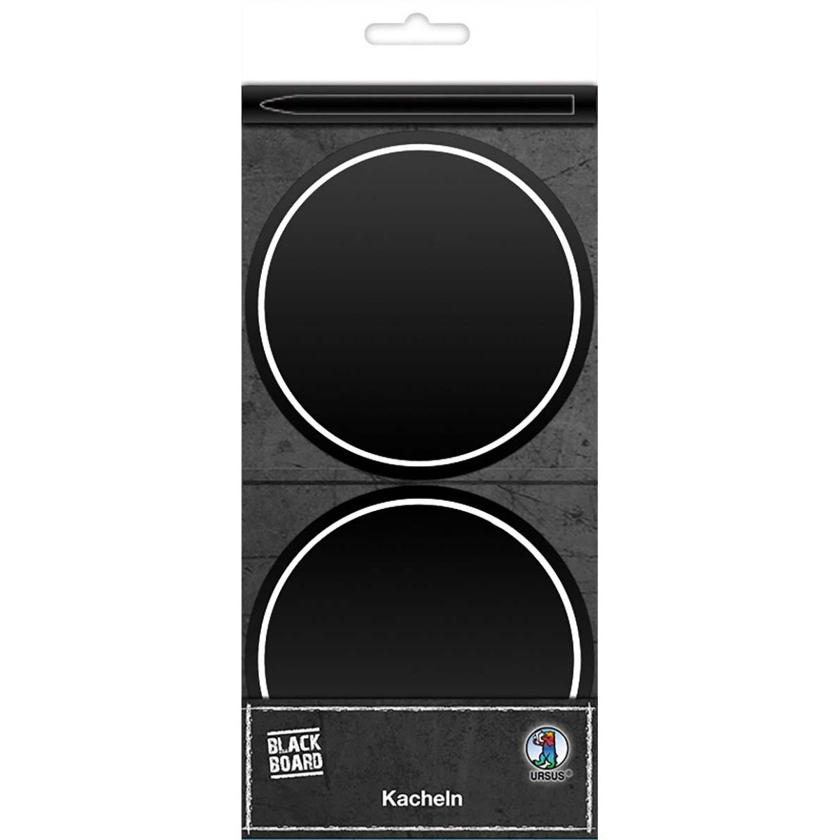Tafelfolie Kacheln Blackboard ø ca. 10 cm