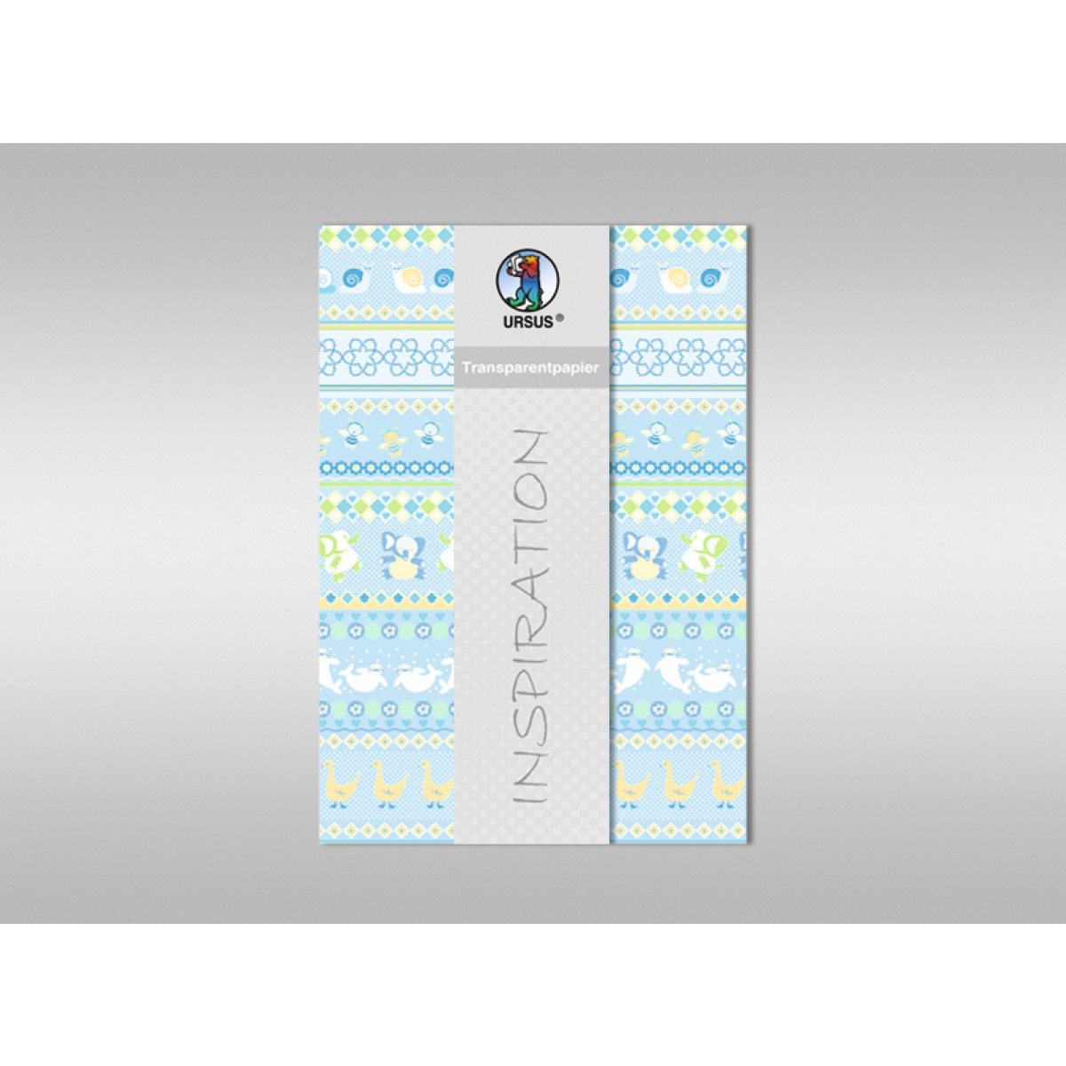 Transparentpapier "Baby" blau DIN A4 - 5 Blatt