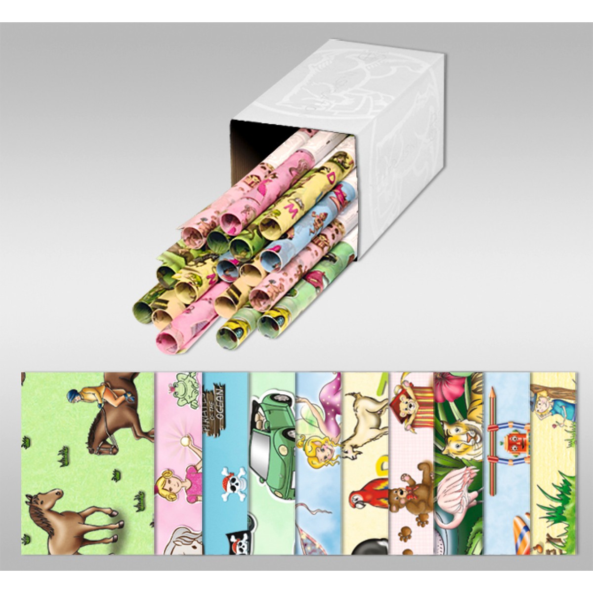 Transparentpapier "Kinderland" 50 x 61 cm - 5 Rollen