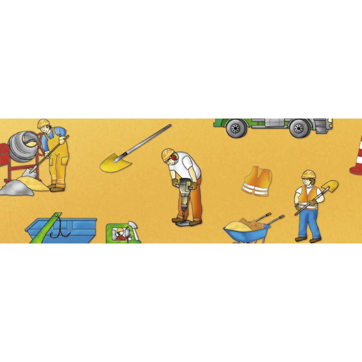 Transparentpapier "Kinderland" DIN A4 Baustelle - 25 Blatt
