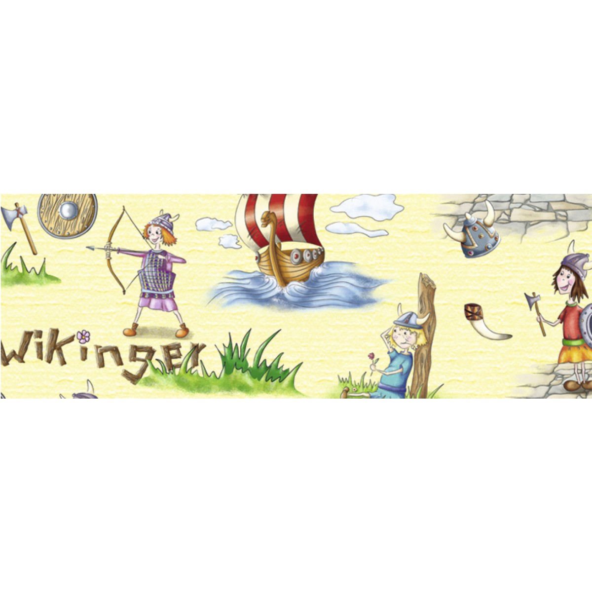 Transparentpapier "Kinderland" DIN A4 Wikinger - 25 Blatt