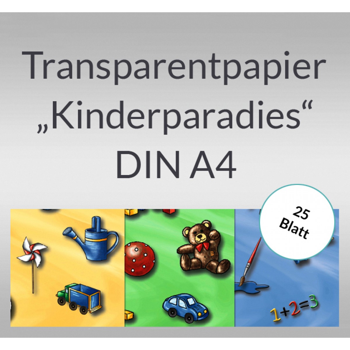 Transparentpapier "Kinderparadies" DIN A4 - 25 Blatt